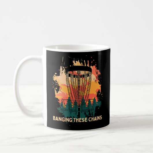 Mug Banger ces chaînes Disque Golf Golfer Humour Sayin (Gauche)