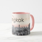 Mug Bangkok Skyline Sunset Panorama BKK Thaïlande (Devant droit)