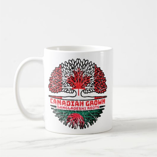 Mug Bangladesh Bangladesh Canadian Canada Tree Roots (Gauche)