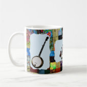 MUG BANJO--BLUEGRASS BAND-QUILTED (Gauche)