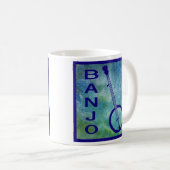 Mug Banjo sur le bleu (Devant droit)