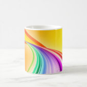 Mug Bannière Arrière - plan orange de conception abstr (Centre)