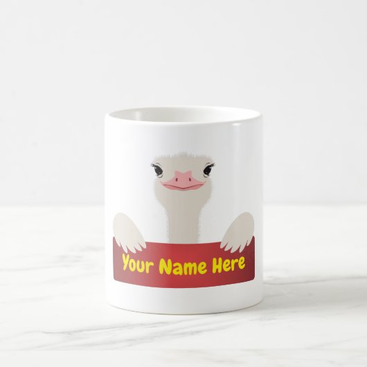 Mug Bannière d'autruche (Centre)
