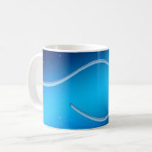 Mug Bannière de Blue Background (Devant gauche)