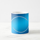 Mug Bannière de Blue Background (Centre)