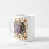 Mug Bannière de couronne Nom de famille d'aigle (Devant gauche)