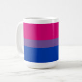 Mug Bannière de fierté bisexuelle (Devant gauche)