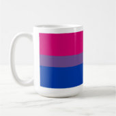 Mug Bannière de fierté bisexuelle (Gauche)