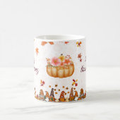 Mug Bannière de gnome de citrouille de Thanksgiving (Centre)
