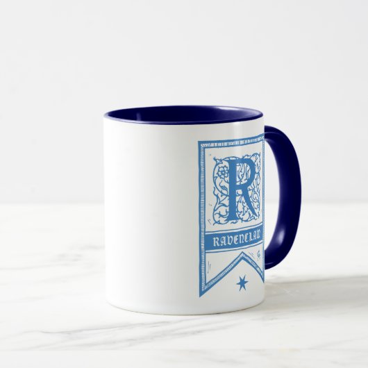 Mug Bannière de monogramme de Harry Potter | Ravenclaw (Devant droit)