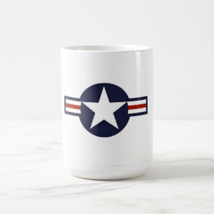 Mug Bannière d'insigne d'avion de l'USAF de la Seconde
