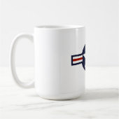 Mug Bannière d'insigne d'avion de l'USAF de la Seconde (Gauche)