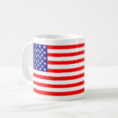 Mug Bannière étoilée de drapeau américain des (Devant gauche)