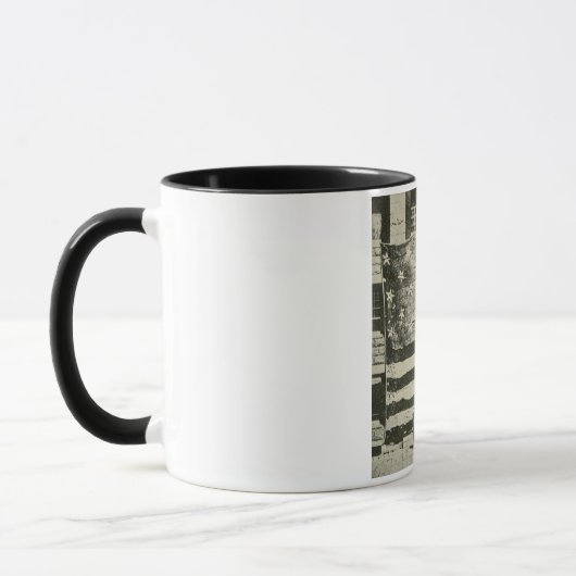 Mug Bannière étoilée : drapeau américain à l'écran (Gauche)