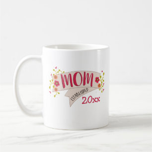 Mug Bannière florale établie par maman