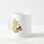 Mug bannière folle de dame de cactus (Devant gauche)