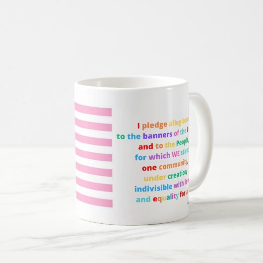 Mug Bannière LGBTQI (Devant droit)