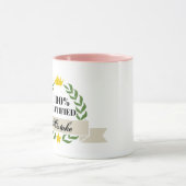 Mug Bannière rétro d'erreur certifiée personnalisée (Centre)