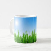Mug Bannière verte et ciel (Devant gauche)