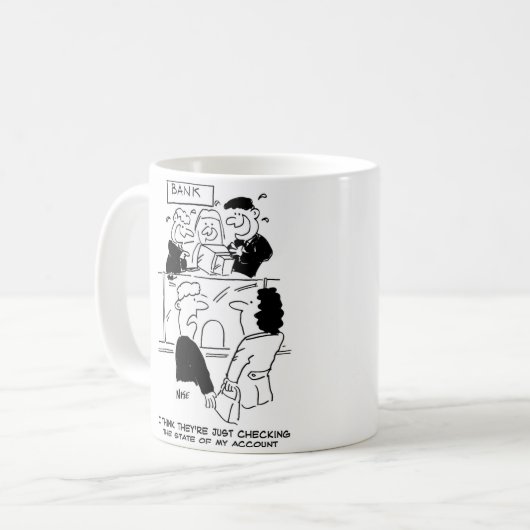 Mug Banques. Vérification de l'état d'un compte bancai (Devant gauche)