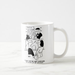 Mug Banques. Vérification de l'état d'un compte bancai