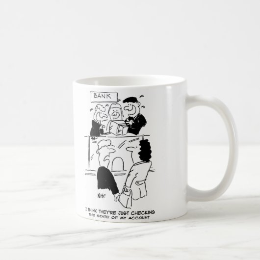 Mug Banques. Vérification de l'état d'un compte bancai (Droite)
