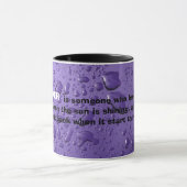 Mug BANQUIER - graphique pourpre drôle de goutte de (Centre)