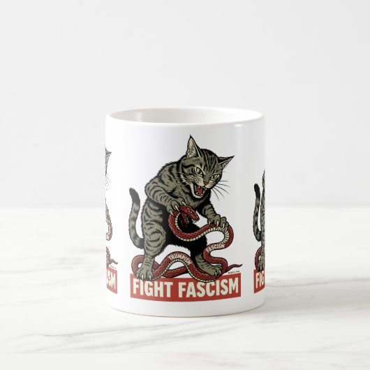 Mug Banzai Kat Fight Fascism (Centre)