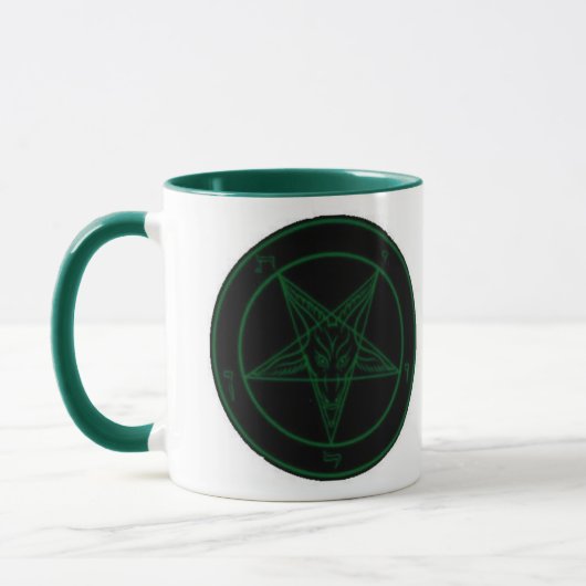 Mug Baphomet en vert (Gauche)