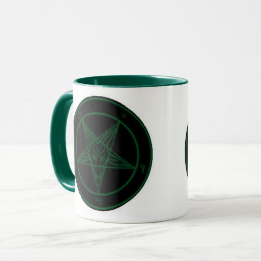 Mug Baphomet en vert (Devant gauche)