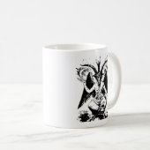 Mug Baphomet noir vintage (Devant droit)