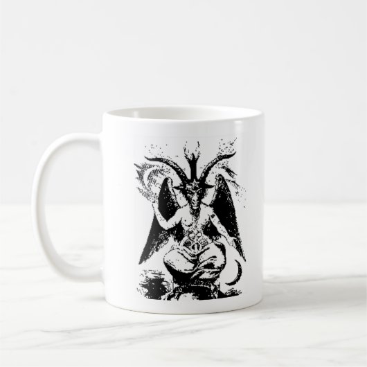 Mug Baphomet noir vintage (Gauche)