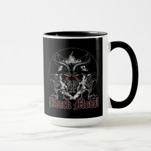 Mug Baphomet Pentagramme Métal Noir