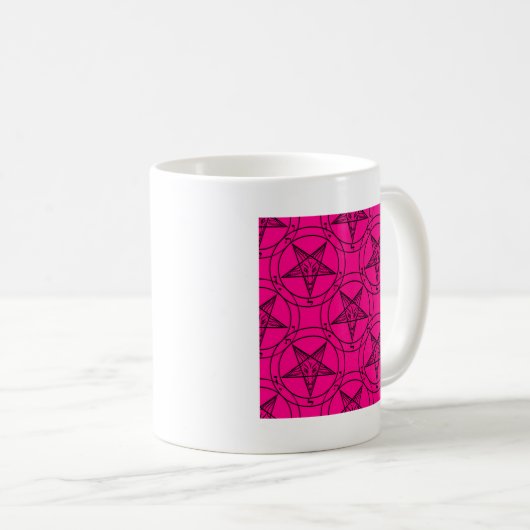 Mug baphomet rose (Devant droit)