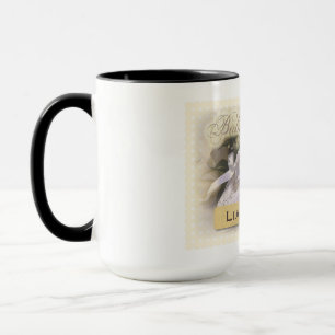 Mug Baptême de bébé Neutre, Nom personnalisable, Liam