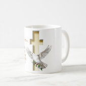 Mug Baptême de confirmation des Écritures de la colomb (Devant droit)