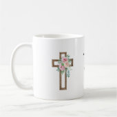 Mug Baptême de la croix florale (Gauche)