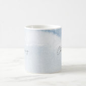 Mug Baptême garçon aquarelle bleue (Centre)
