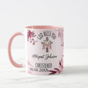 Mug Baptisé Nom baptisé Date Dieu vous bénisse Personn