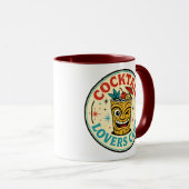 Mug Bar Île Tropicale Design Rétro (Devant droit)