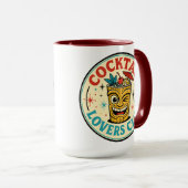 Mug Bar Île Tropicale Design Rétro (Devant droit)
