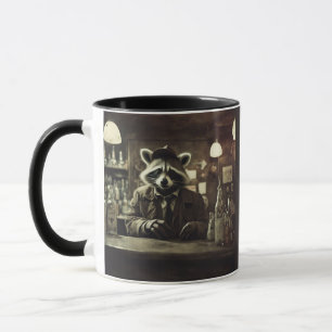 Mug Bar post-apocalyptique et raton laveur