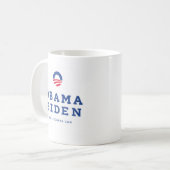 Mug Barack Obama Biden 2012 avec le logo de "O" (Devant gauche)