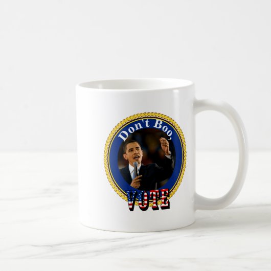 Mug Barack Obama Dont Boo Vote  (Droite)