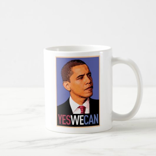 Mug Barack Obama "oui que nous pouvons" attaquer (Droite)