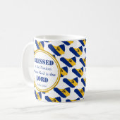 Mug BARBADOS Blessé Nation Monogramme Christian (Devant gauche)