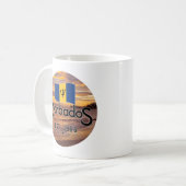 Mug "Barbados Est. Coucher de soleil de 1966 avec drap (Devant gauche)