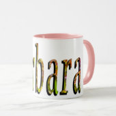 Mug Barbara, Girls Name Logo, (Devant droit)