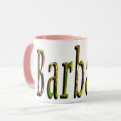Mug Barbara, Girls Name Logo, (Devant gauche)
