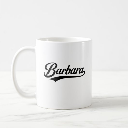 Mug Barbara name first last family gifts (Gauche)